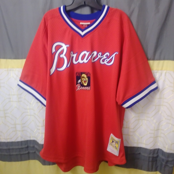 Mitchell & Ness Other - 3xl Alanta Braves Mitchell & Ness Jersey